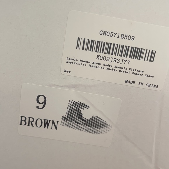 Brown platform espadrilles - Picture 6 of 6